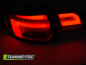 Preview: Voll LED Lightbar Design Rückleuchten für Audi A3 8P Sportback 04-08 rot/klar mit dynamischem Blinker